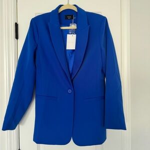 Standards pocketed blazer - cobolt blue